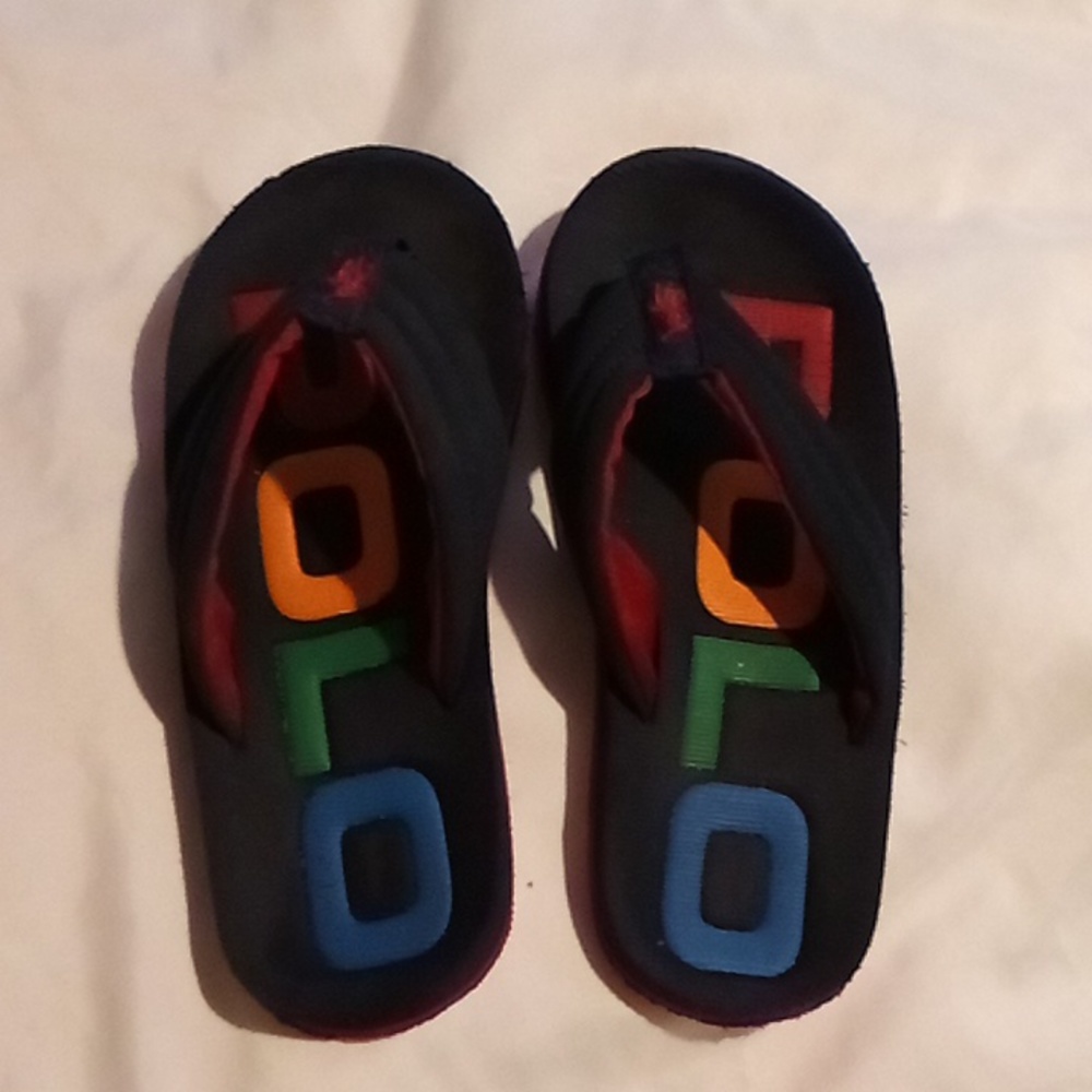 Child's Polo Flip Flops Sz 13 - 1